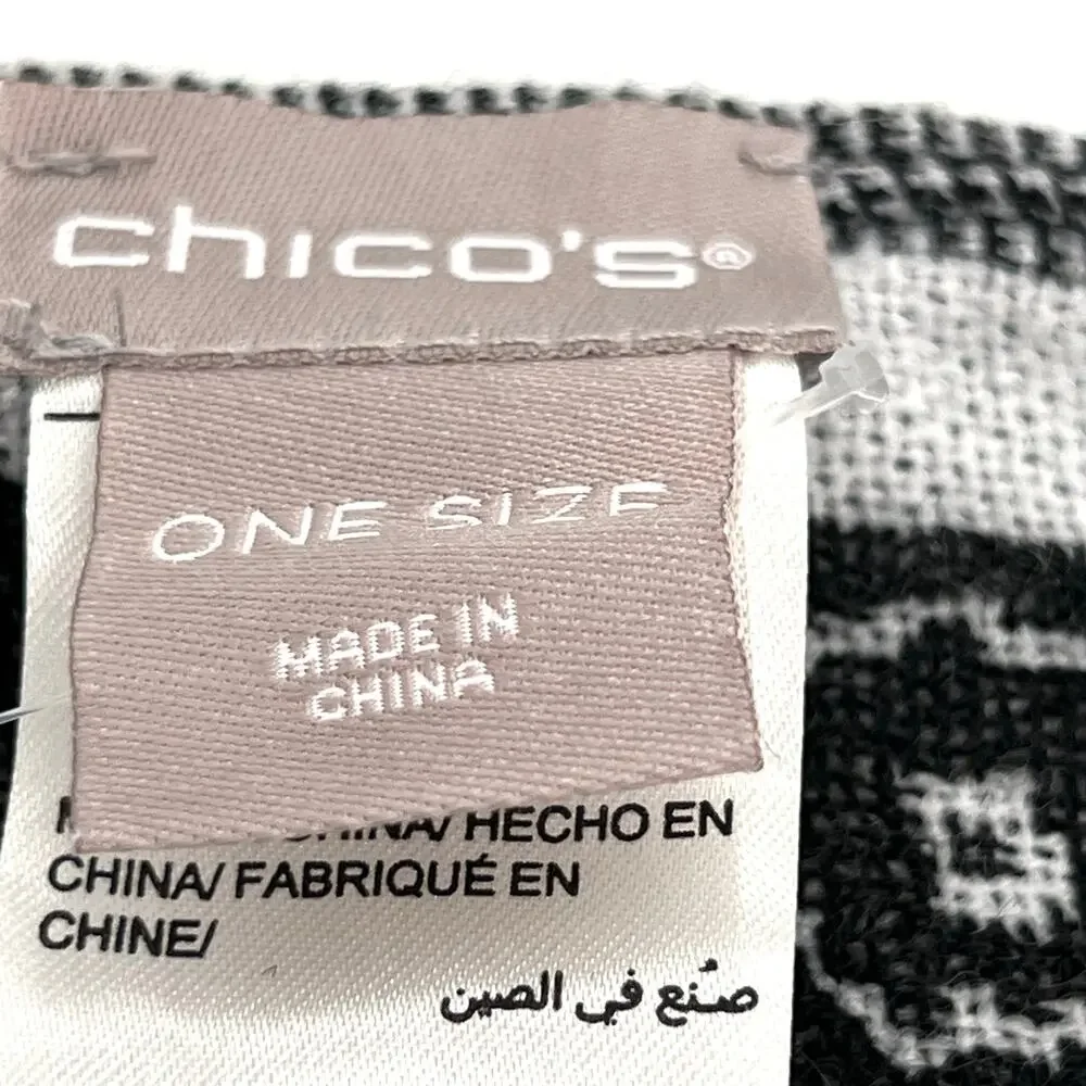 Chico’s women’s floral cozy reversible wrap shawl scarf
